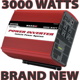 Vector 3000 to 6000 Watt DC to AC Power Inverter - NEW